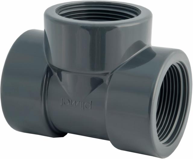 PVC T-stuk 90° PN 10 - 1/2