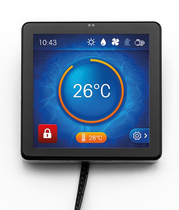 Display voor warmtepomp 