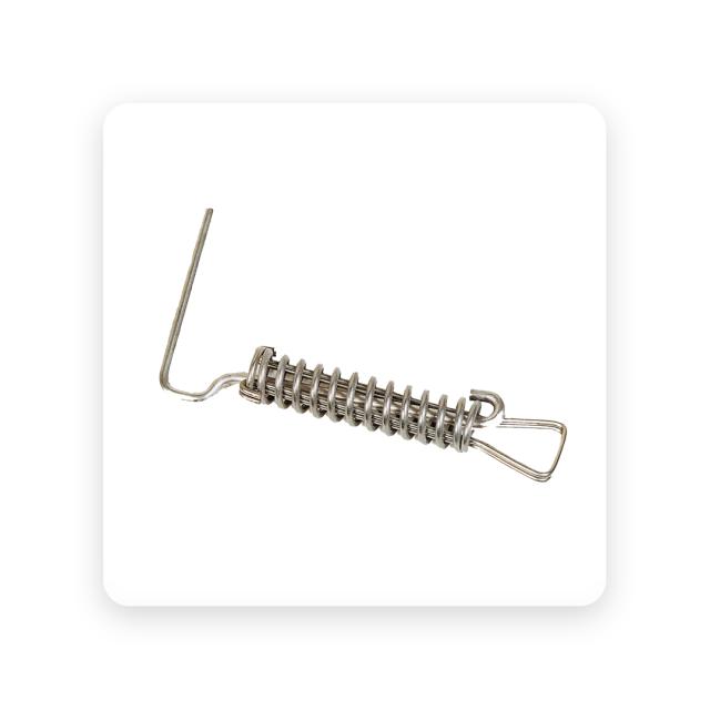 Piton inox met veer