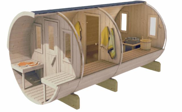Sauna en tonneau