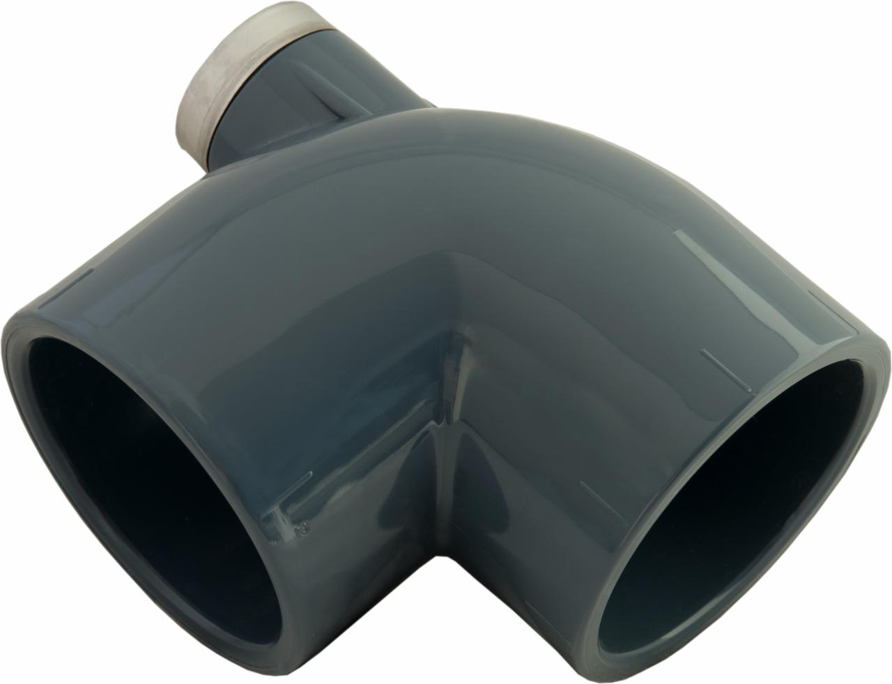 Knie 90° met luchtaftap PN 16