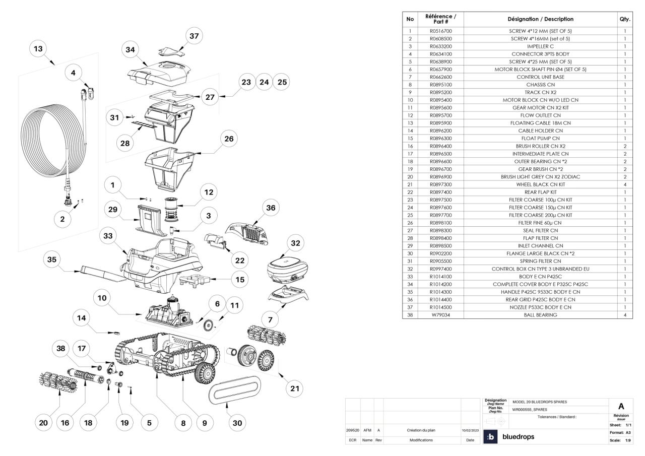 ROB-i cable flottant 18m swivel